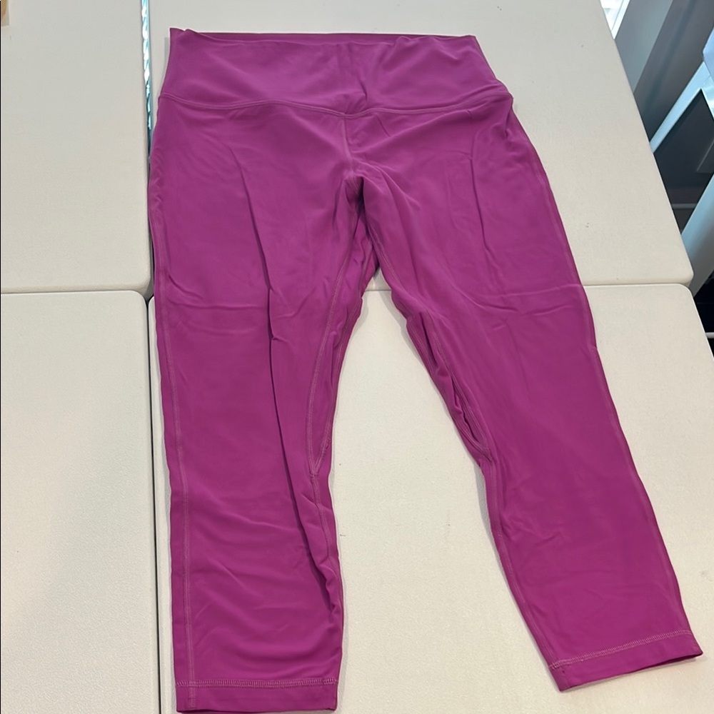 Lululemon Athletica Purple Leggings with Stretchy Fabric